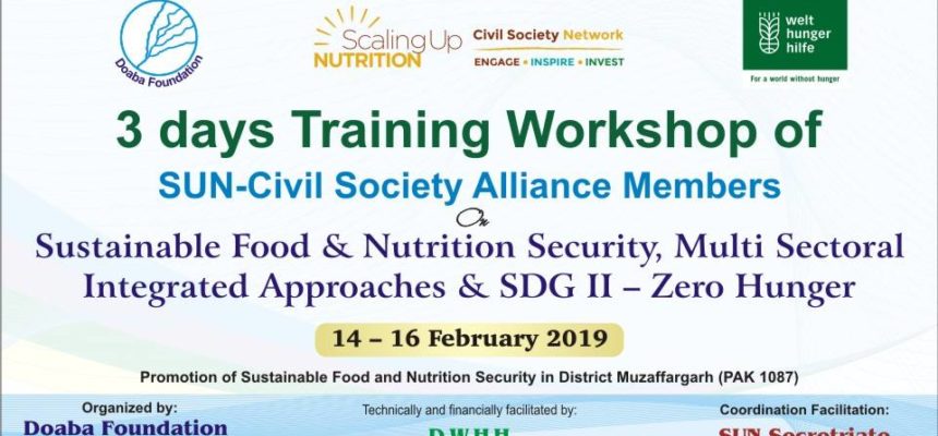 Training of SUN CSA member organizations.