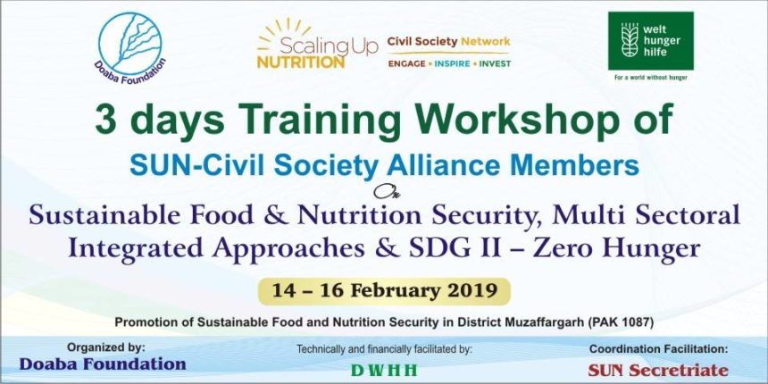 Training of SUN CSA member organizations.