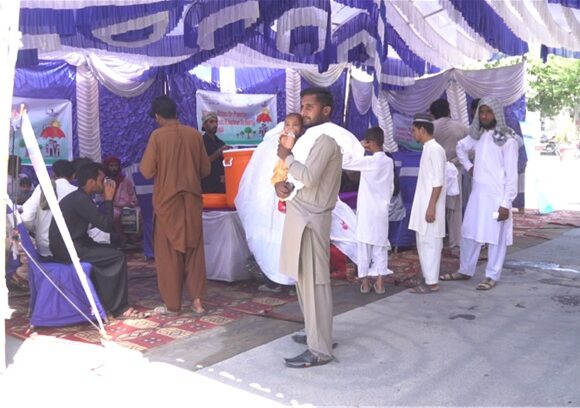 Establishment of Cooling and Rest Facilities (CRF) for General Public at UHI crowded places and markets in District Layyah Punjab Pakistan